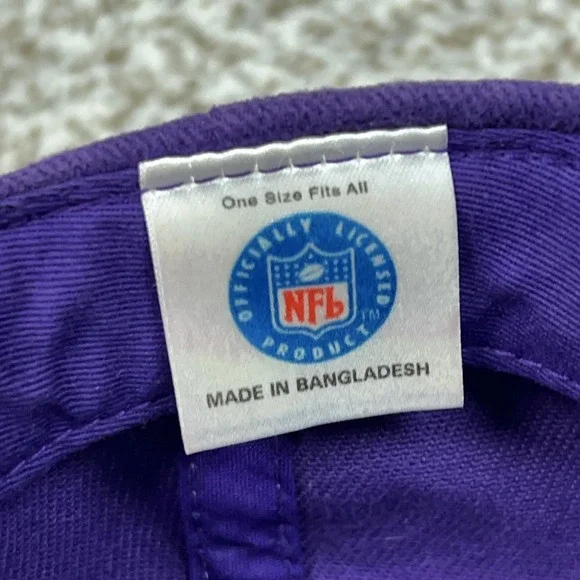Vintage Minnesota Vikings Hat Cap Strap Back Mens One Size NFL Logo Athletic - Picture 6 of 7